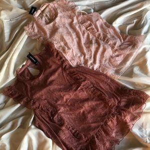 Lot of 2 Express Lace Sleeveless Tops 💋